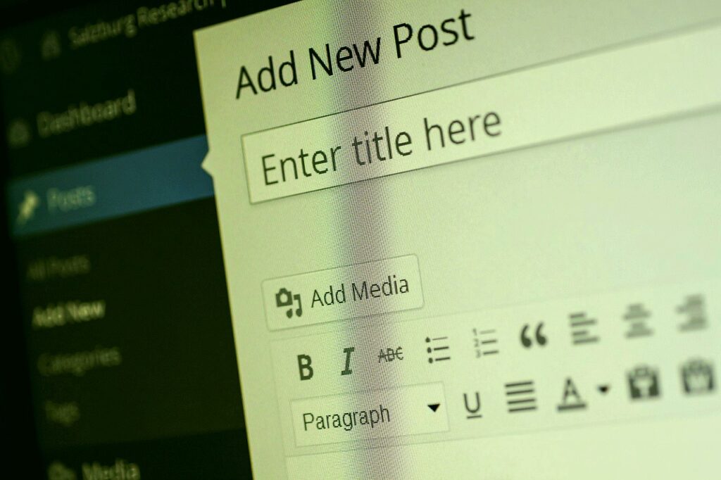 WordPress-Editor: Neuer Blogeintrag erstellen